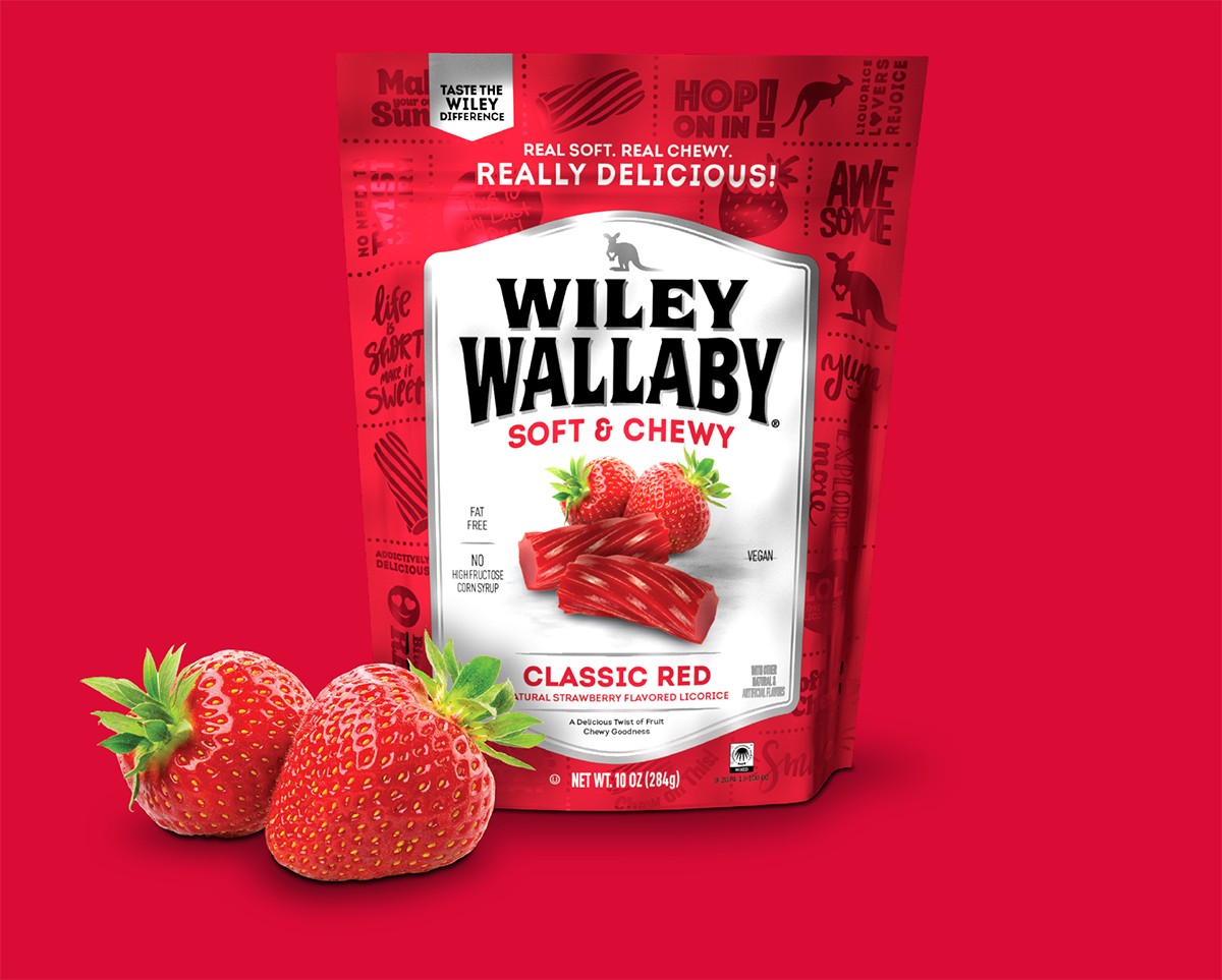 WILEY WALLABY RED LICORICE 10 OZ