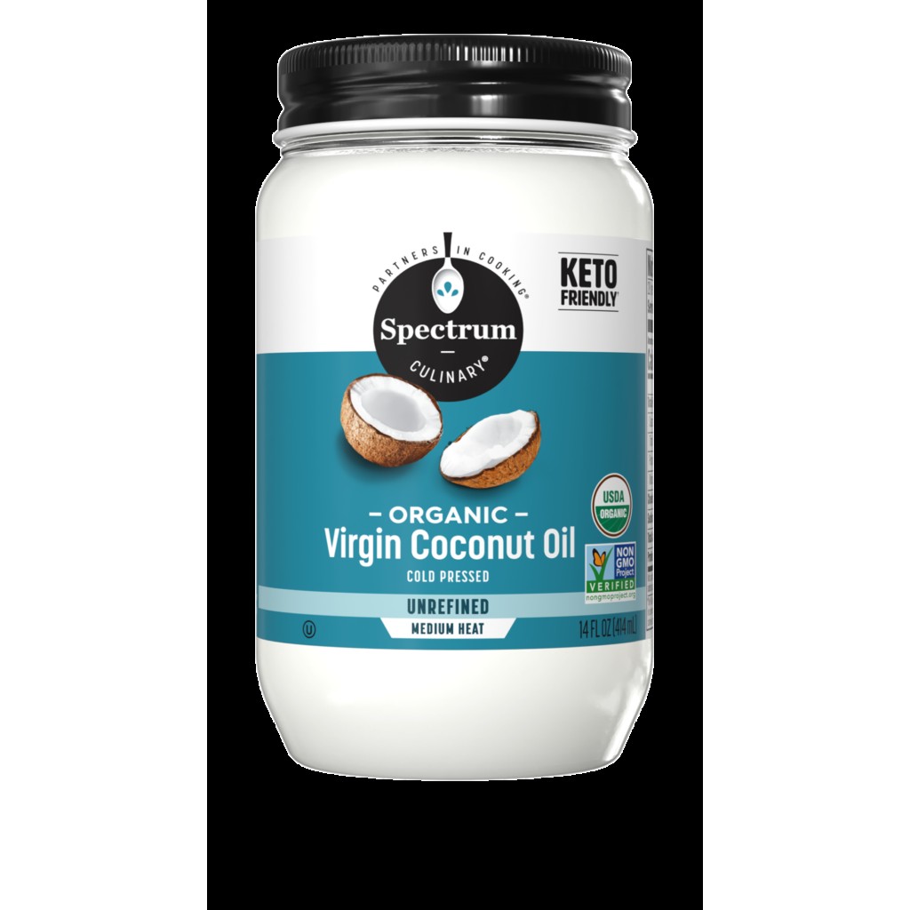 SPECTRUM ORGANIC VIRGIN COCONUT OIL UNREFINED 0.88 Lbs