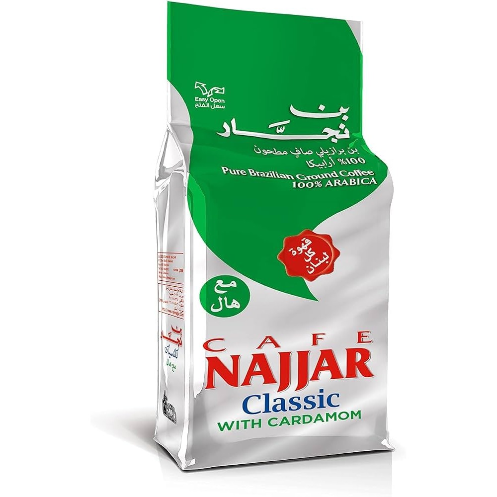 NAJJAR COFFEE CARDAMOM BRAZILIAN GROUND COFFEE 0.44 Lbs