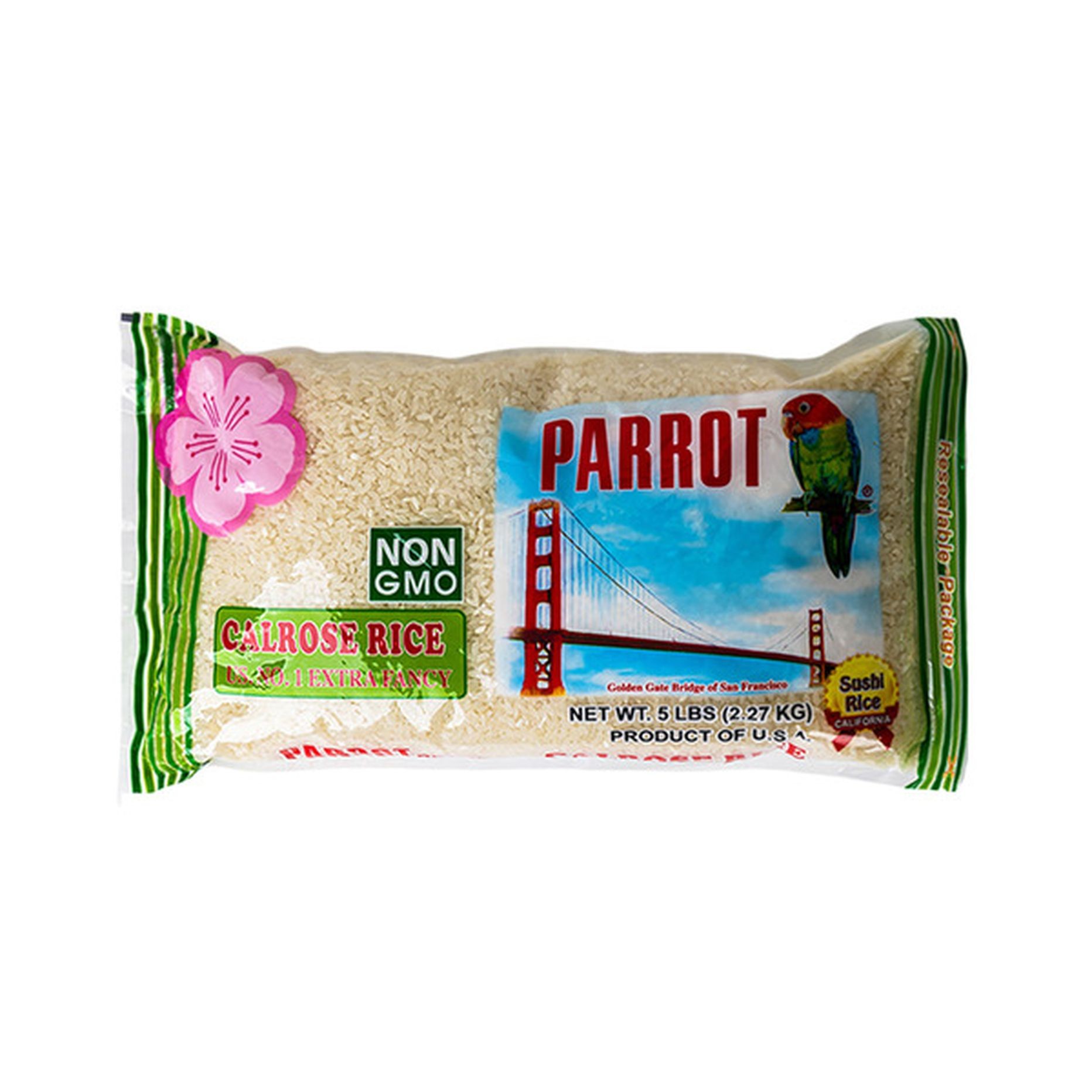 Parrot Calrose Rice  5 LBS