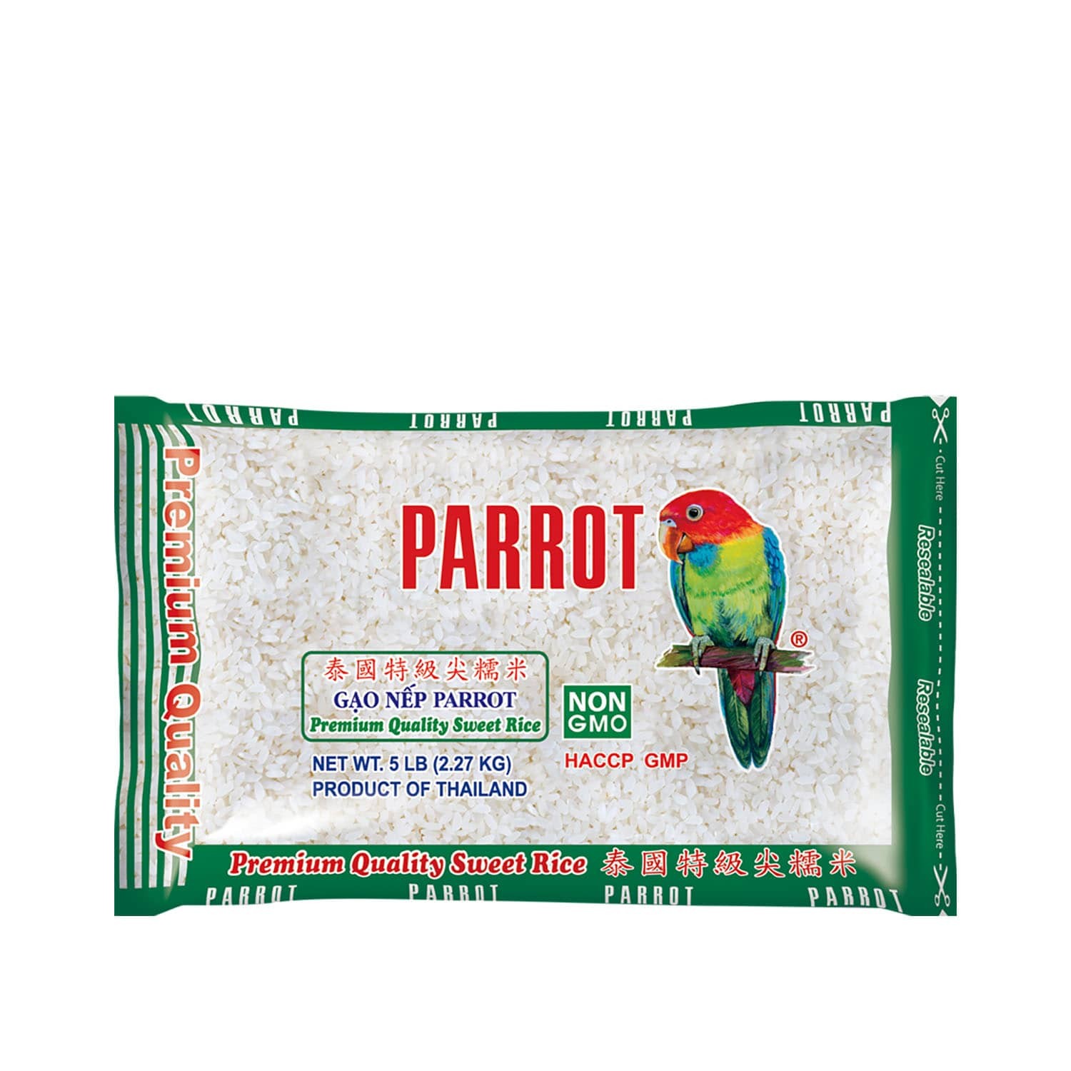 Parrot Premium Sweet Rice  5 LBS