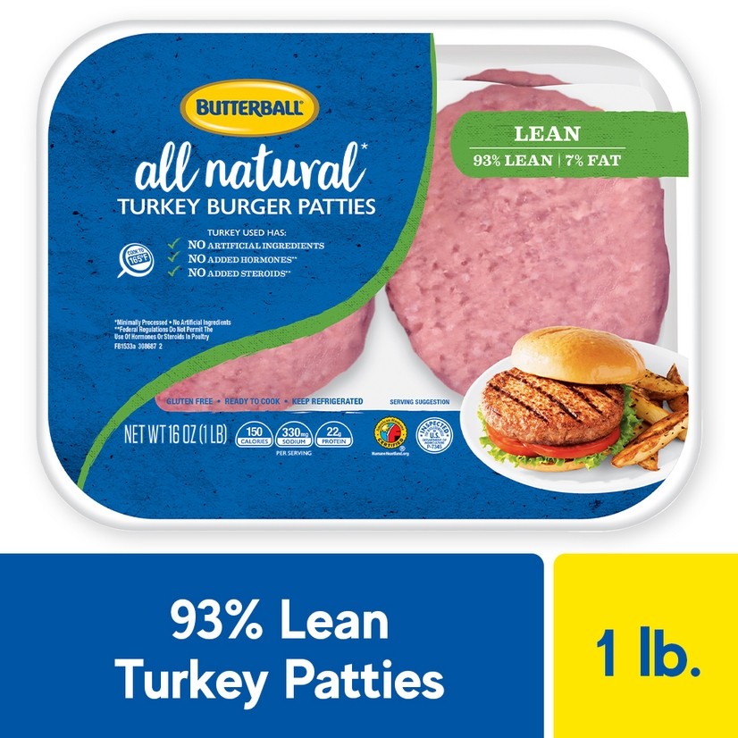 BUTTERBALL FRESH BURGER                  16 OZ