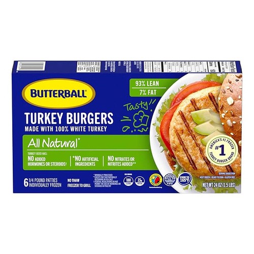BUTTERBALL 1/4LB WHITE MT BURGER