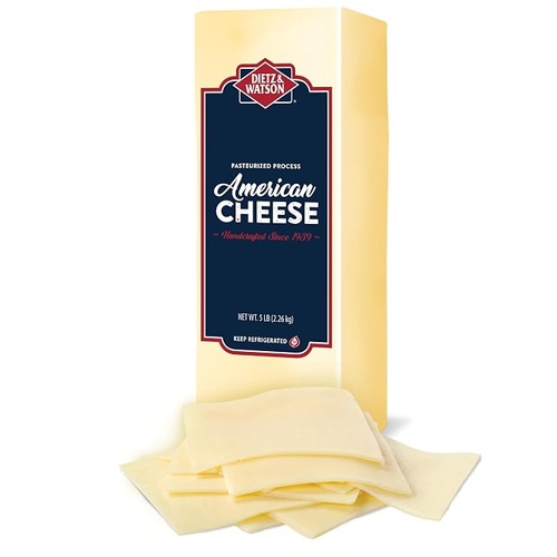 DIETZ & WATSON  WHITE AMERICAN CHEES     1 LBS
