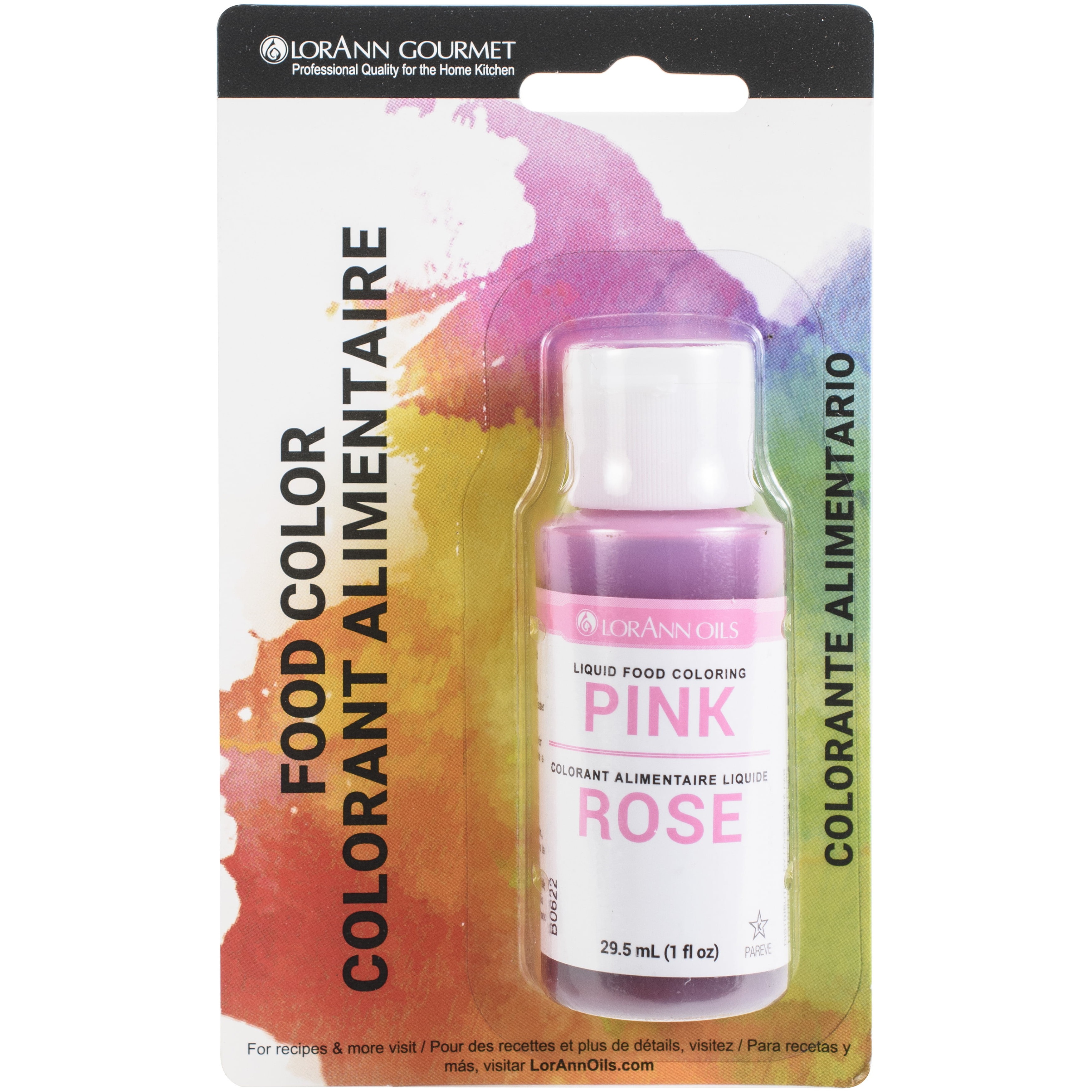 LORANN OILS LIQUID FOOD COLORING PINK ROSE 0.06 Lbs