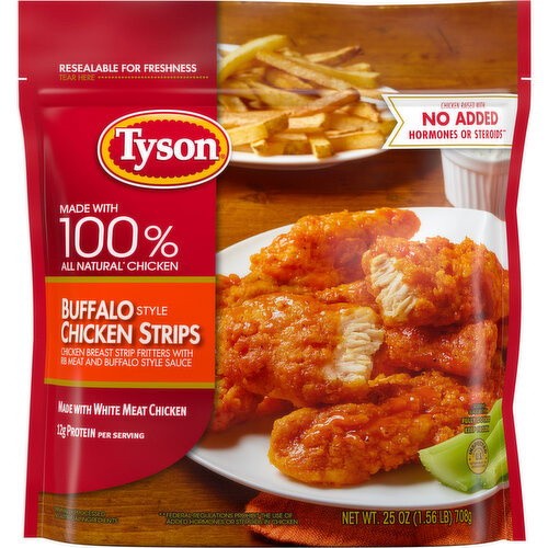 TYSON BUFFALO STYLE CHICKEN STRIPS 25 OZ