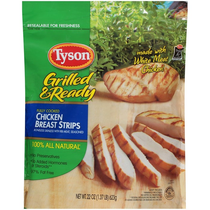 TYSN GRILL CK BRST STRIPS 22 OZ