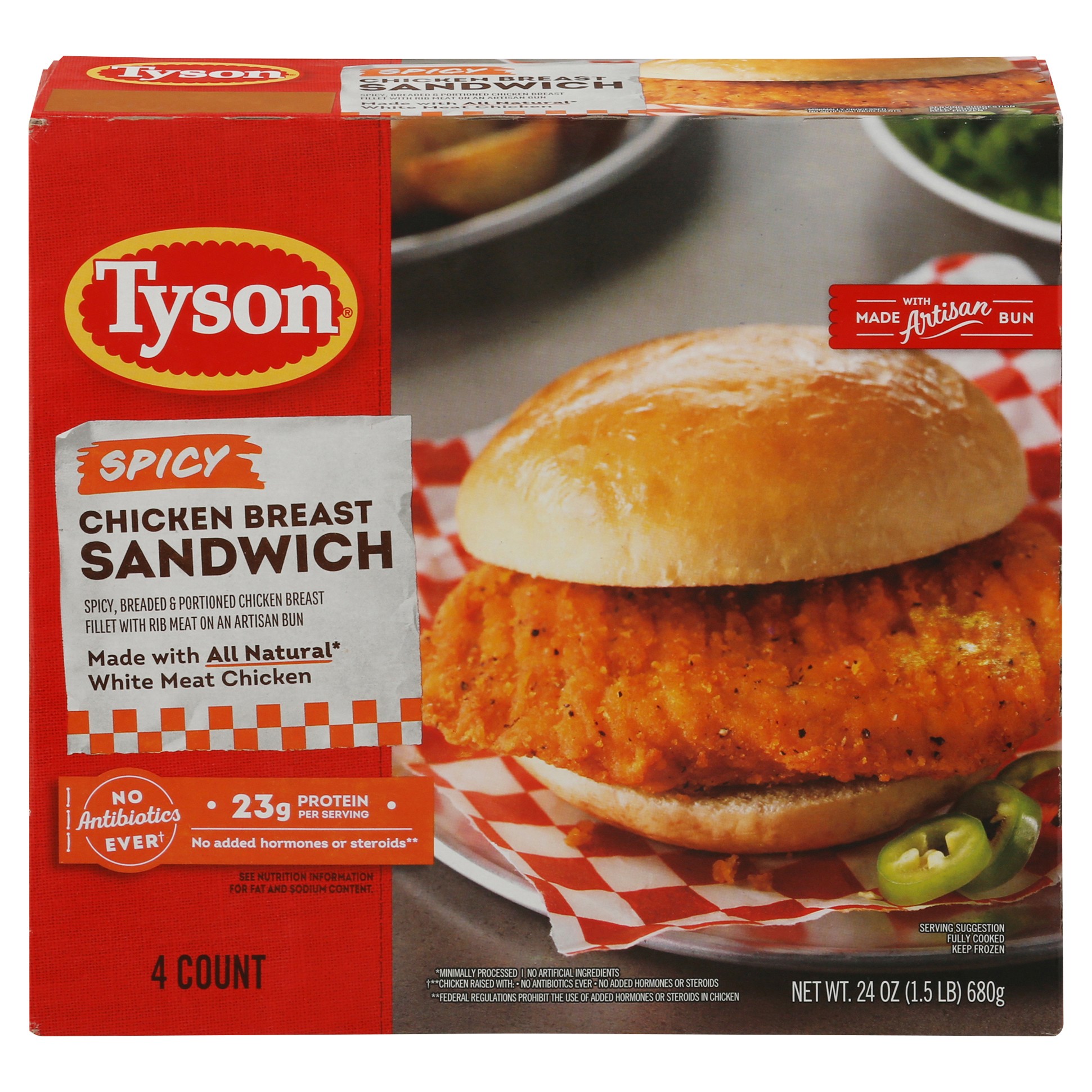 TYSON SPCY CHICKEN SANDWICH              1 OZ