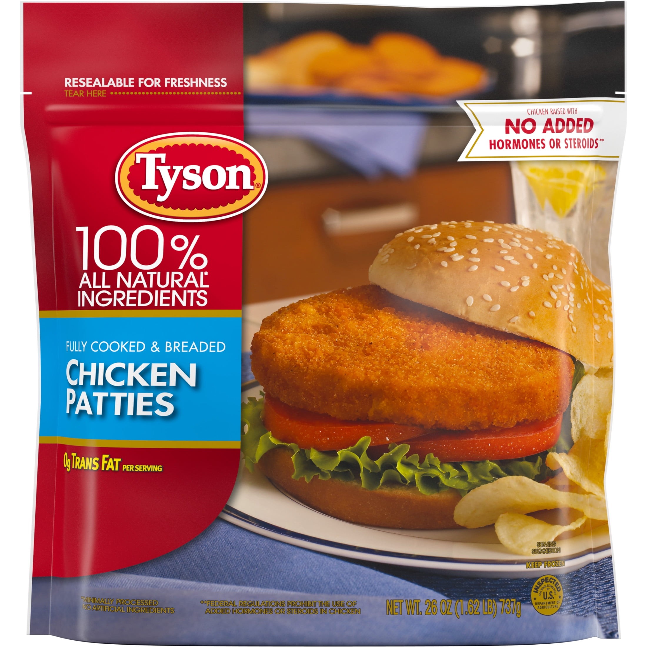 TYSON CHICKEN PATTIES 23 OZ