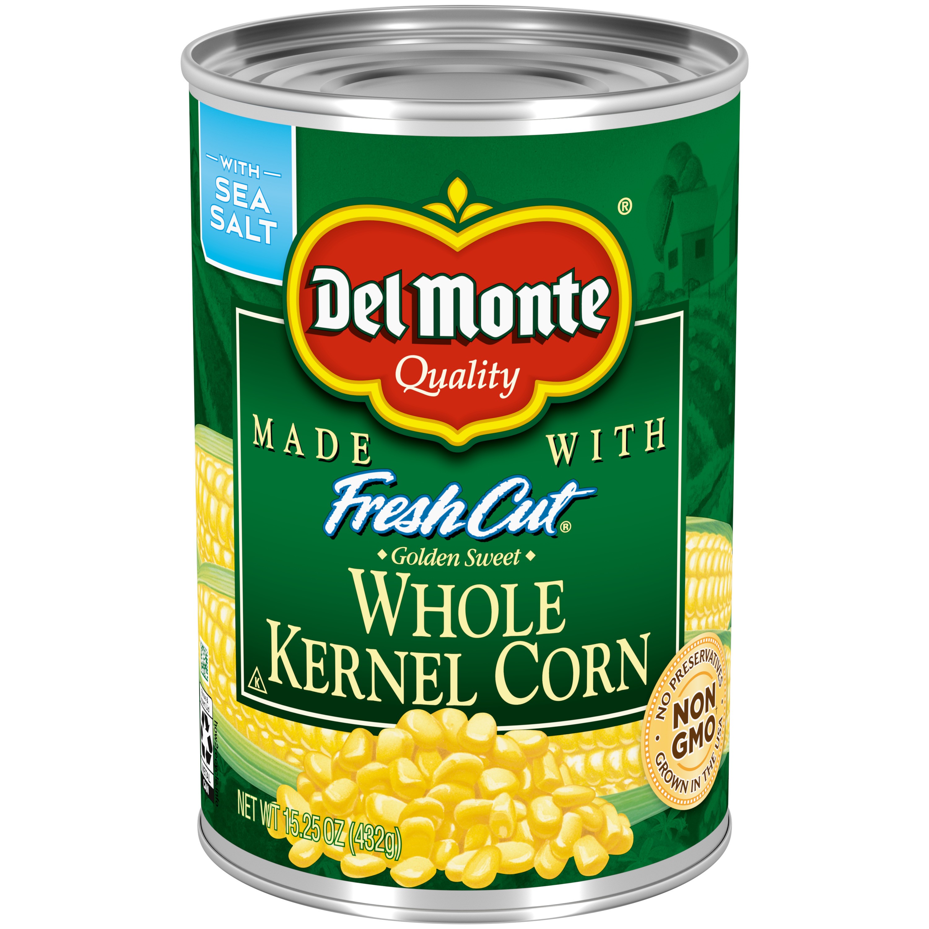 Del Monte Canned Golden Sweet Whole Kernel Corn 15.25 OZ