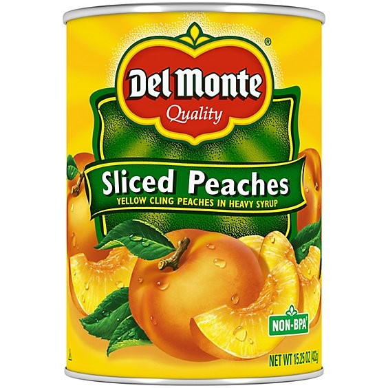 DEL MONTE PEACHES SLICED 15.25 OZ