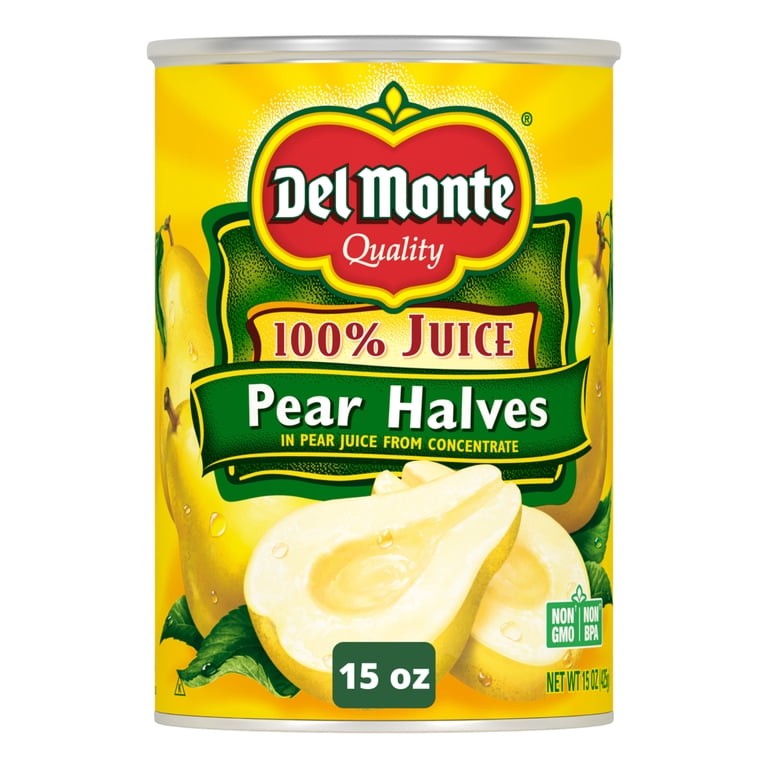 DM FRT NAT PEAR HALVES 100 JC 15 OZ