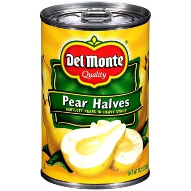 DEL MONTE PEAR HALVES 15.25 OZ