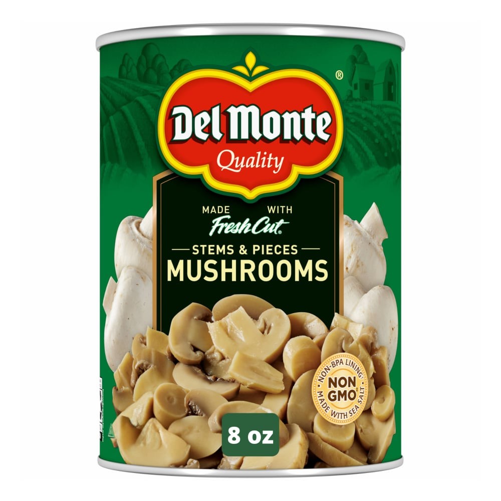 DELMONTE STEMS PIECES MUSHROOMS 8 OZ