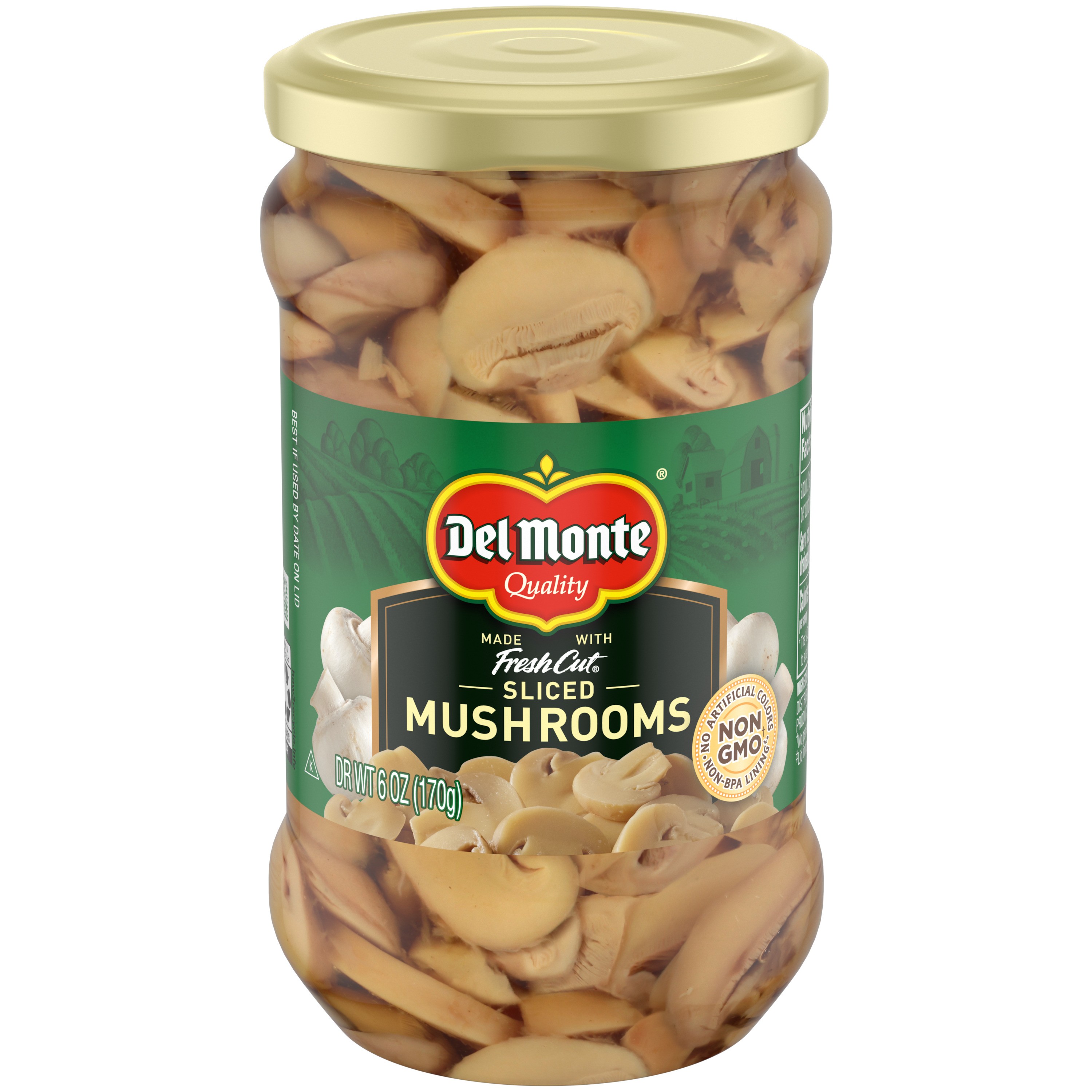 DELMONTE SLICED MUSHROOMS 6 OZ