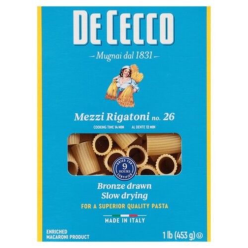 DECECCO MEZ RIGATNI 1 LBS