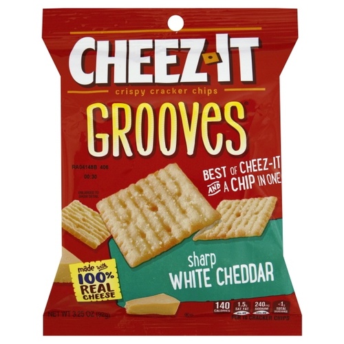 Cheezit Grooves White Cheddar 3.25 OZ