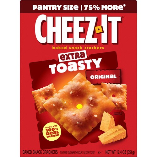 CHEEZ IT EXTRA TOASTY 12.4 OZ