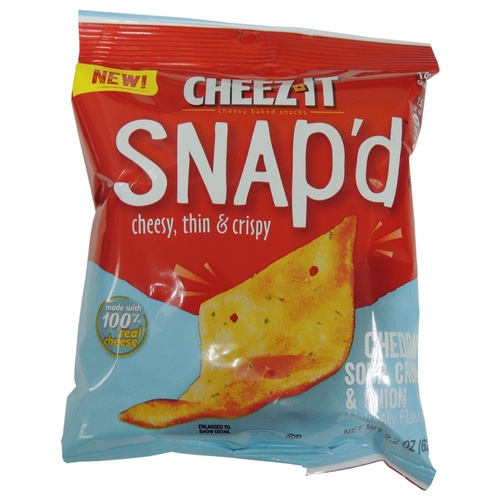 Cheezit Snapd Cheddar Sour Cream 2.2 OZ
