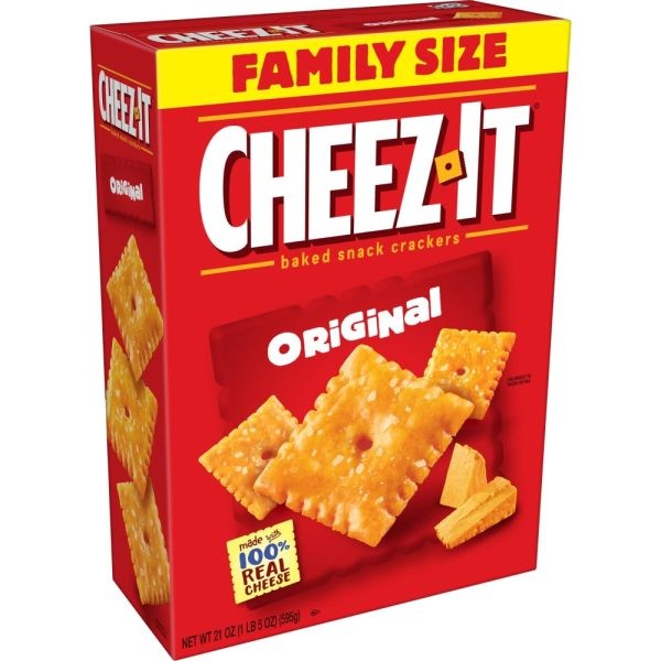 Cheez It Original Baked Snack Crackers Family Size 21 OZ