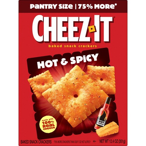 CHEEZ IT HOT N SPICY 12.4 OZ