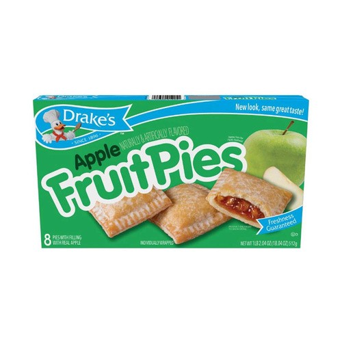 DRAKES APPLE FRUIT PIES 17 OZ