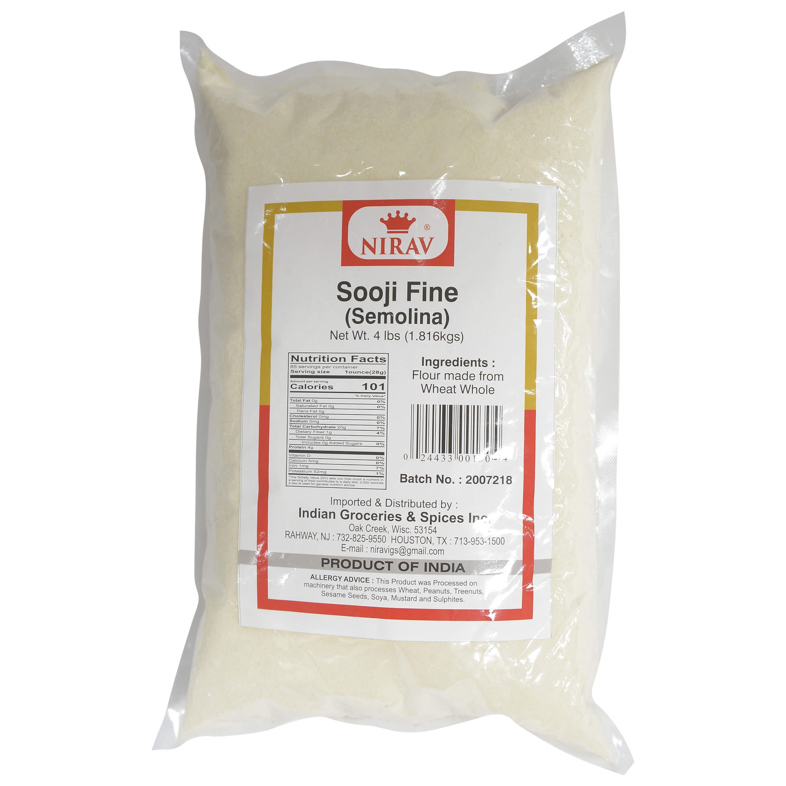 Nirav Sooji  4 LBS