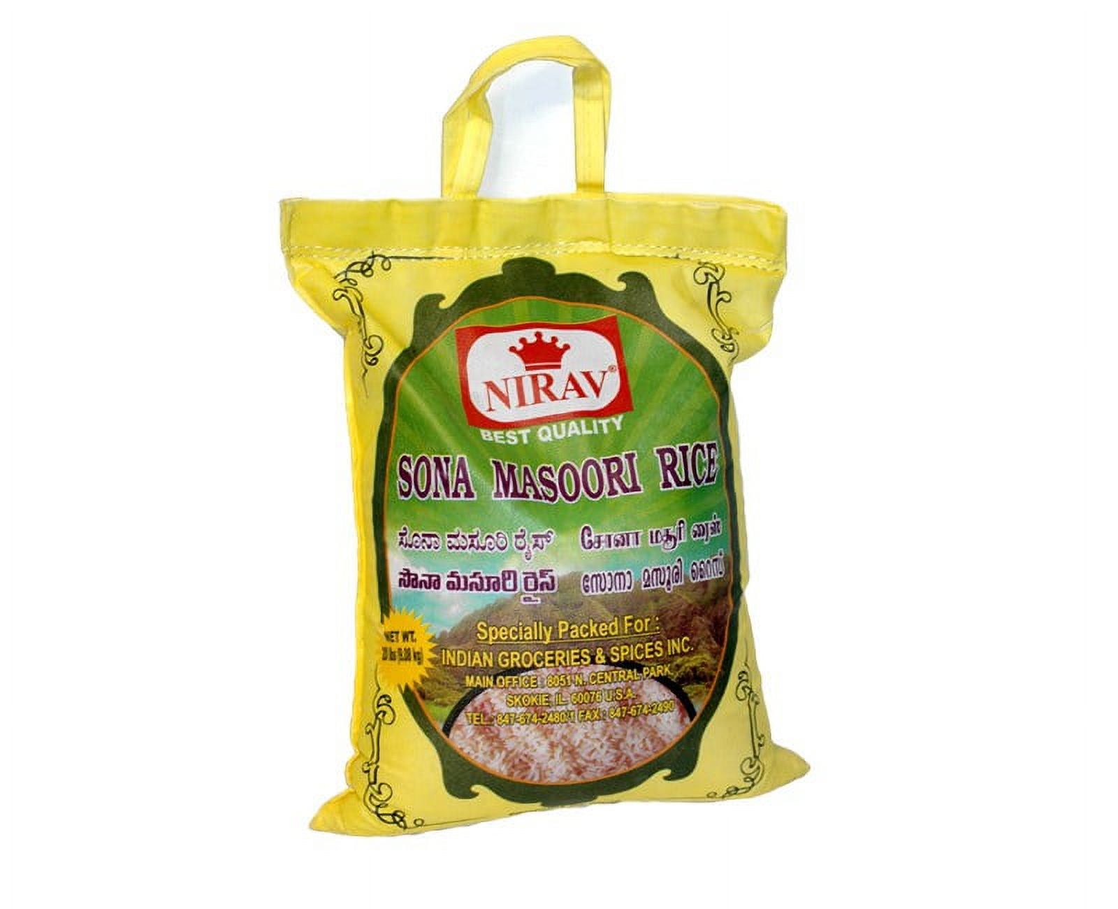 NIRAV SONA MASOORI RICE 10 LBS