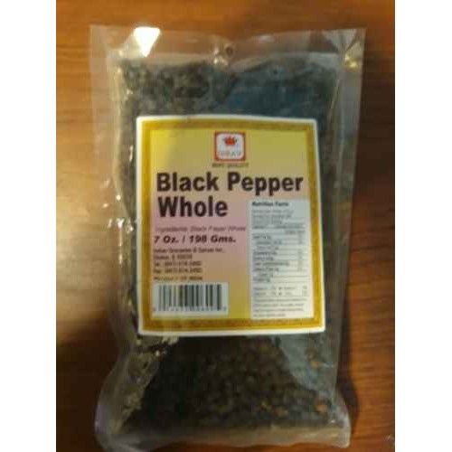 Nirav Black Pepper Whole 7 OZ