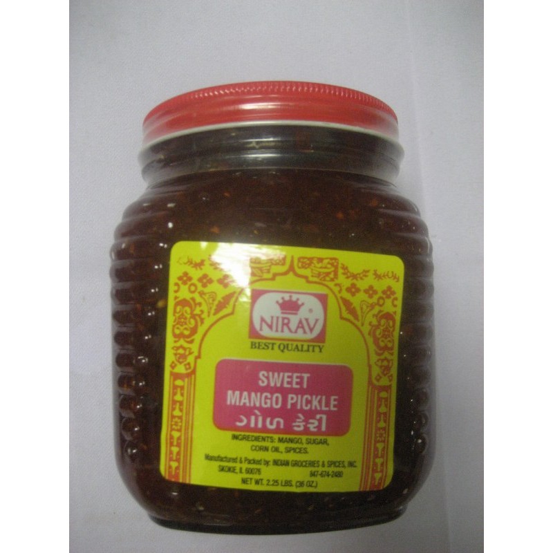 NIRAV SWEET MANGO PICKLE 2 Lbs