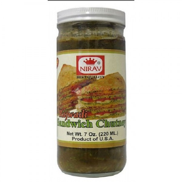 NIRAV SANDWICH CHUTNEY 7.7 OZ