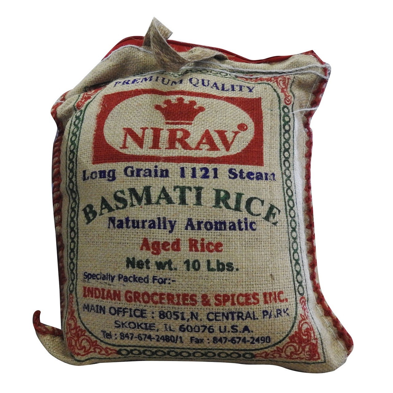 Nirav Basmati Rice 10 LBS