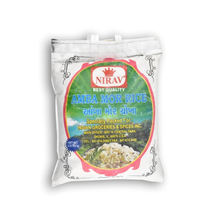 NIRAV AMBA MOR RICE  10 LBS