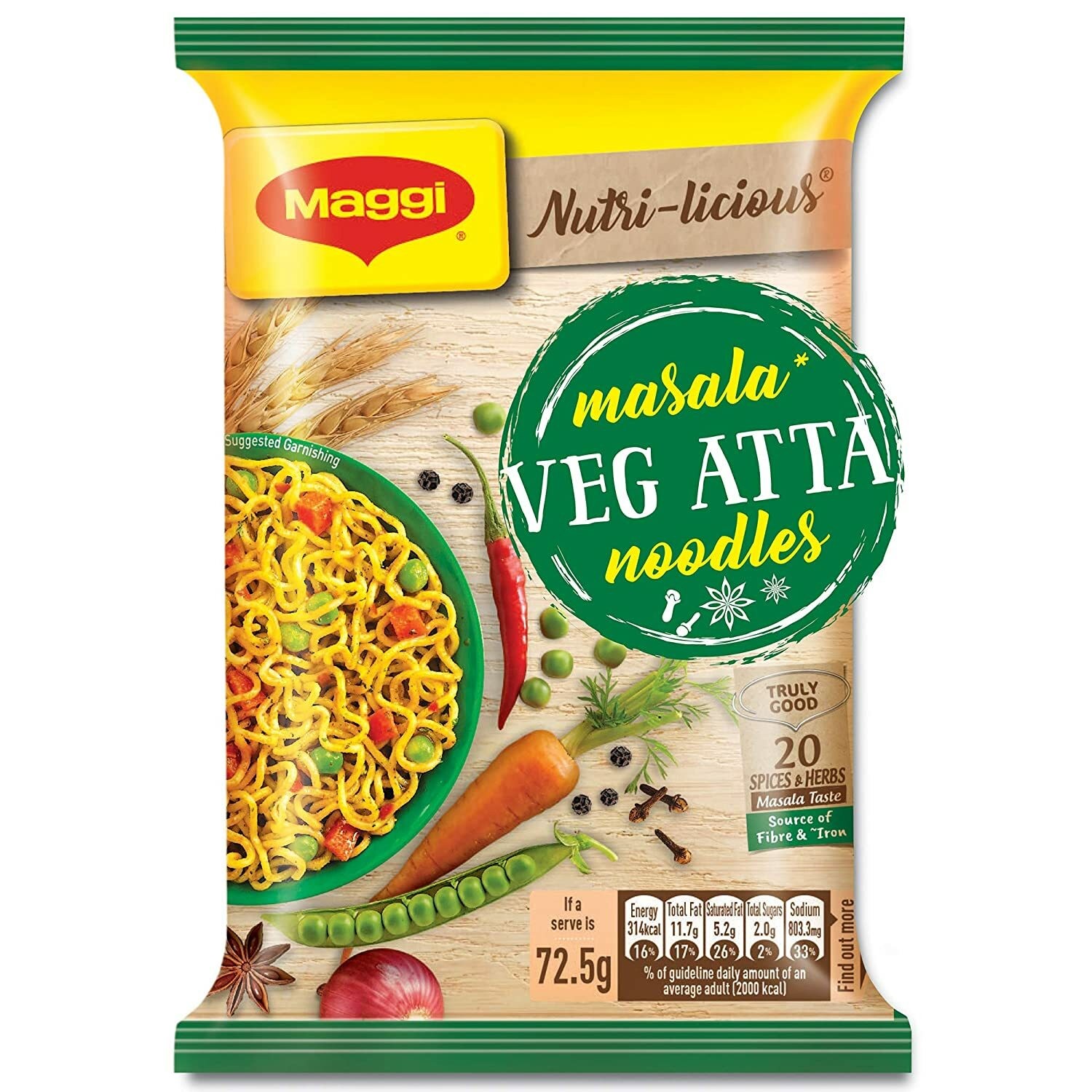 VEG ATTA NOODLES 2 PCS