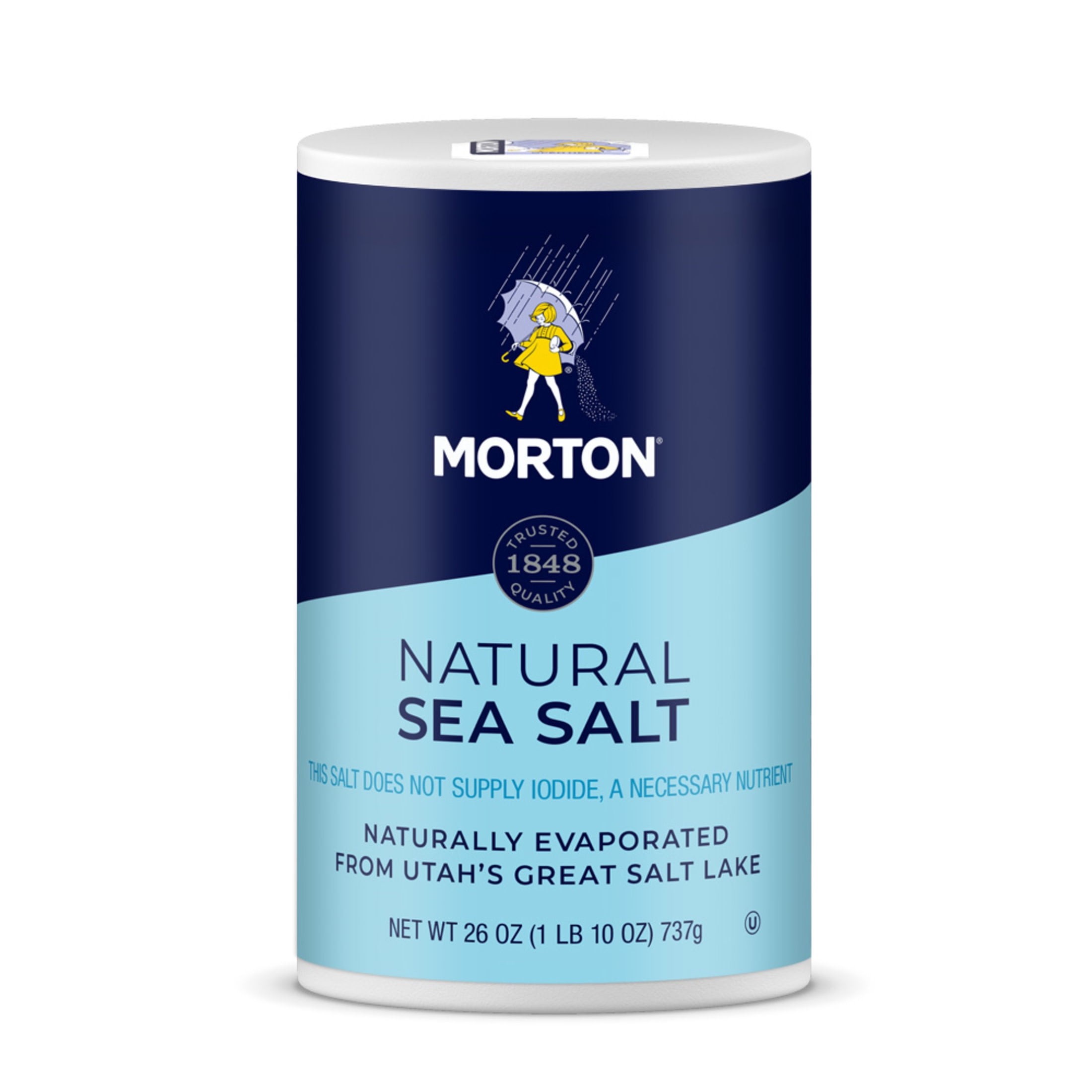 MORTON SEA SALT PLAIN 26 OZ