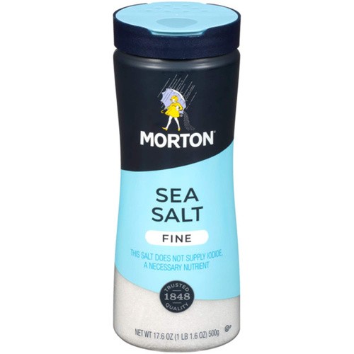 MORTON FINE SEA SALT 17.6 OZ