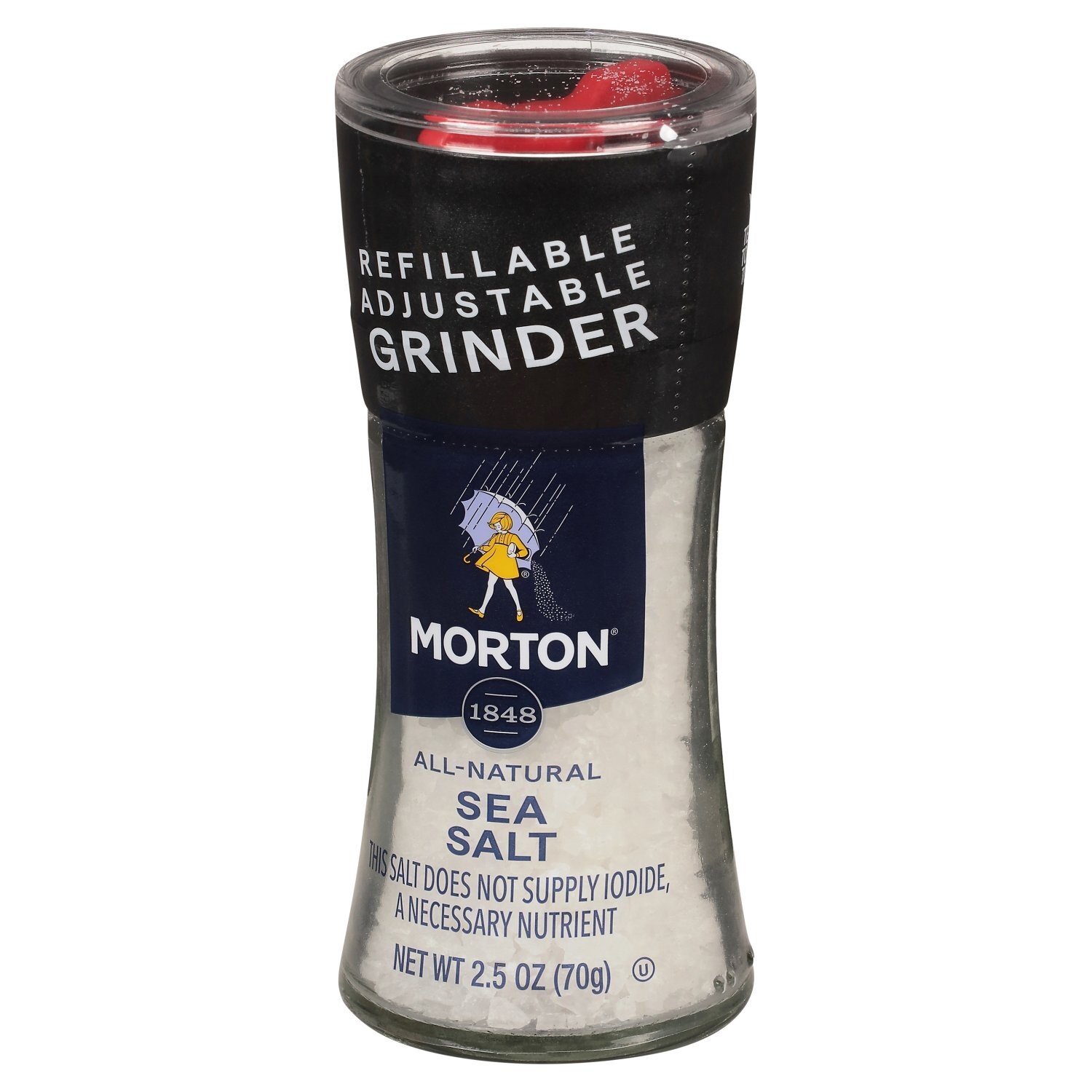 MORTON SEA SALT GRINDER 2.5 OZ