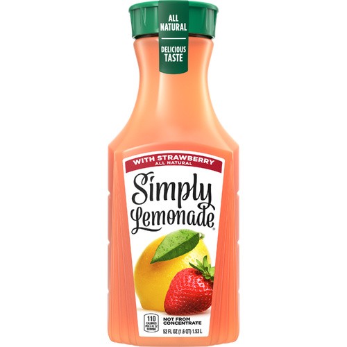 SIMPLY LEMONADE STRWBERRY 52 OZ