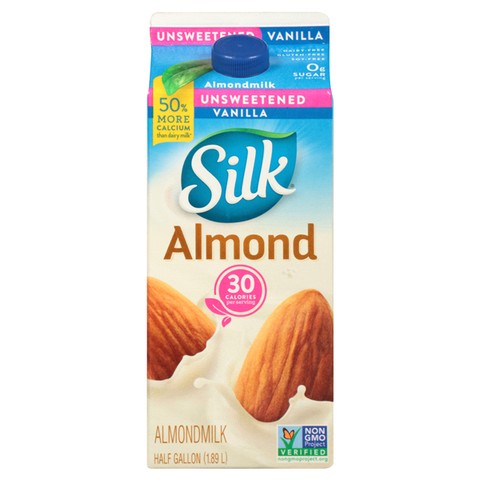Silk Almond Unsweetened Vanilla Milk 64 Oz