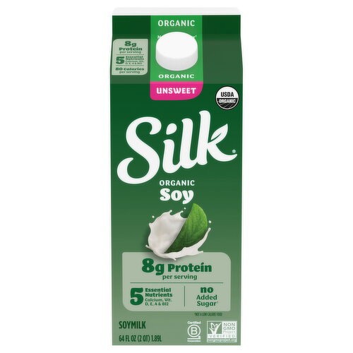 SILK ORAGANIC SOY MILK 1.89 LTR