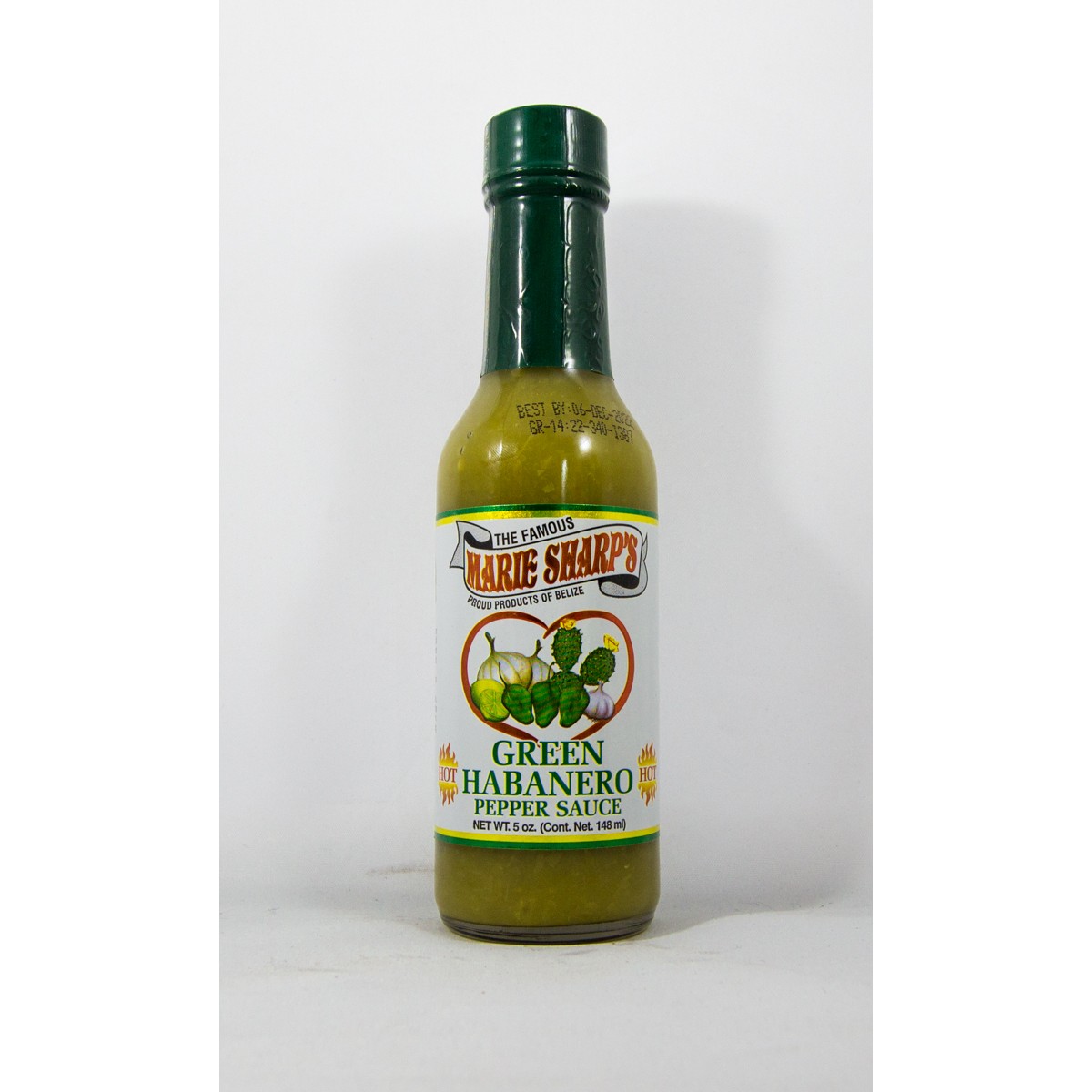 MARIE SHARPS HOT GREEN HABANERO PEPPER SAUCE 0.63 Lbs