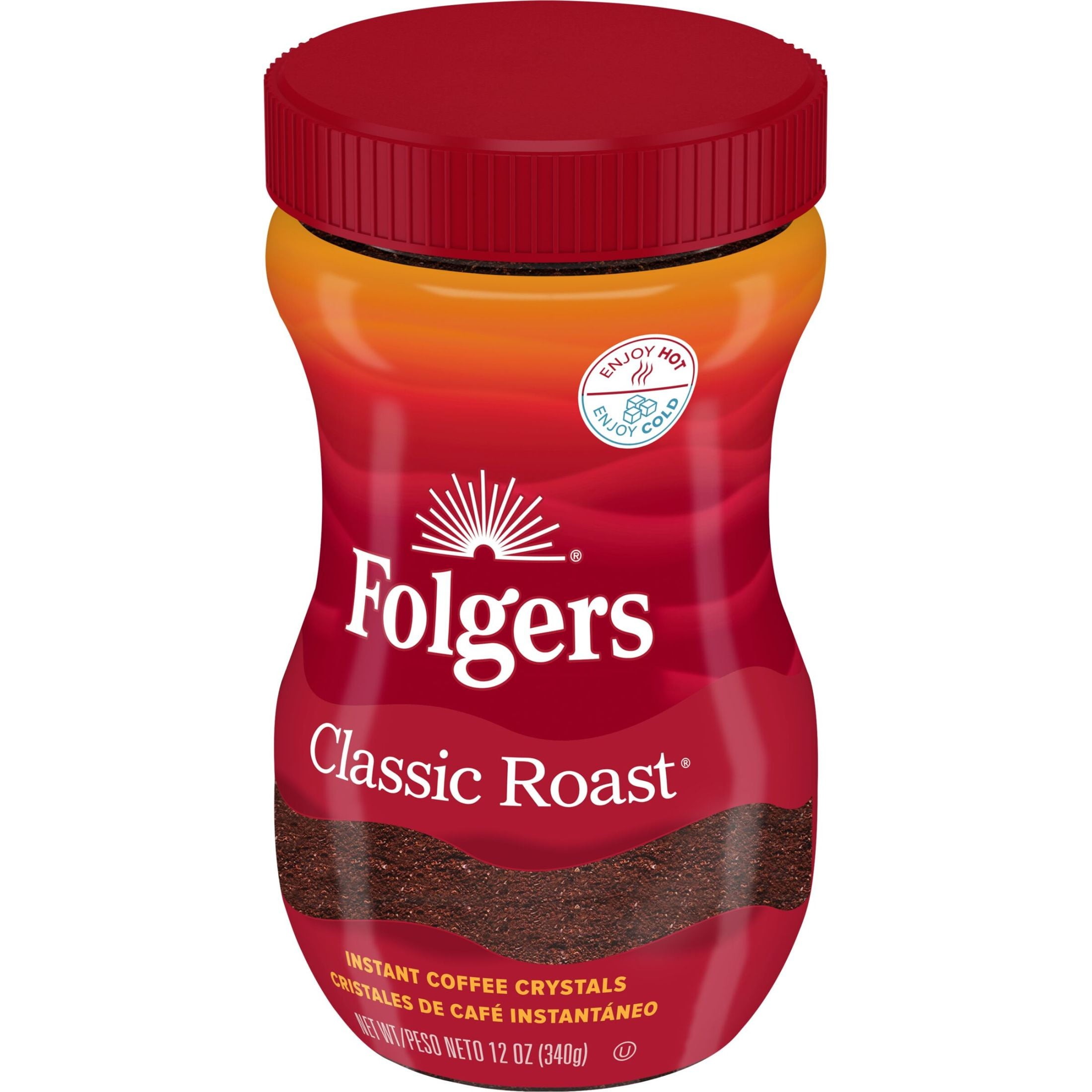 FOLGERS INSTANT COFFEE CLASSIC 12 OZ