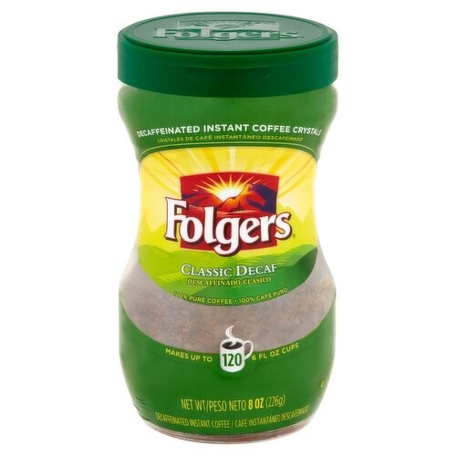 FOLGERS COFFEE DECAFINATED CLASSIC 8 OZ