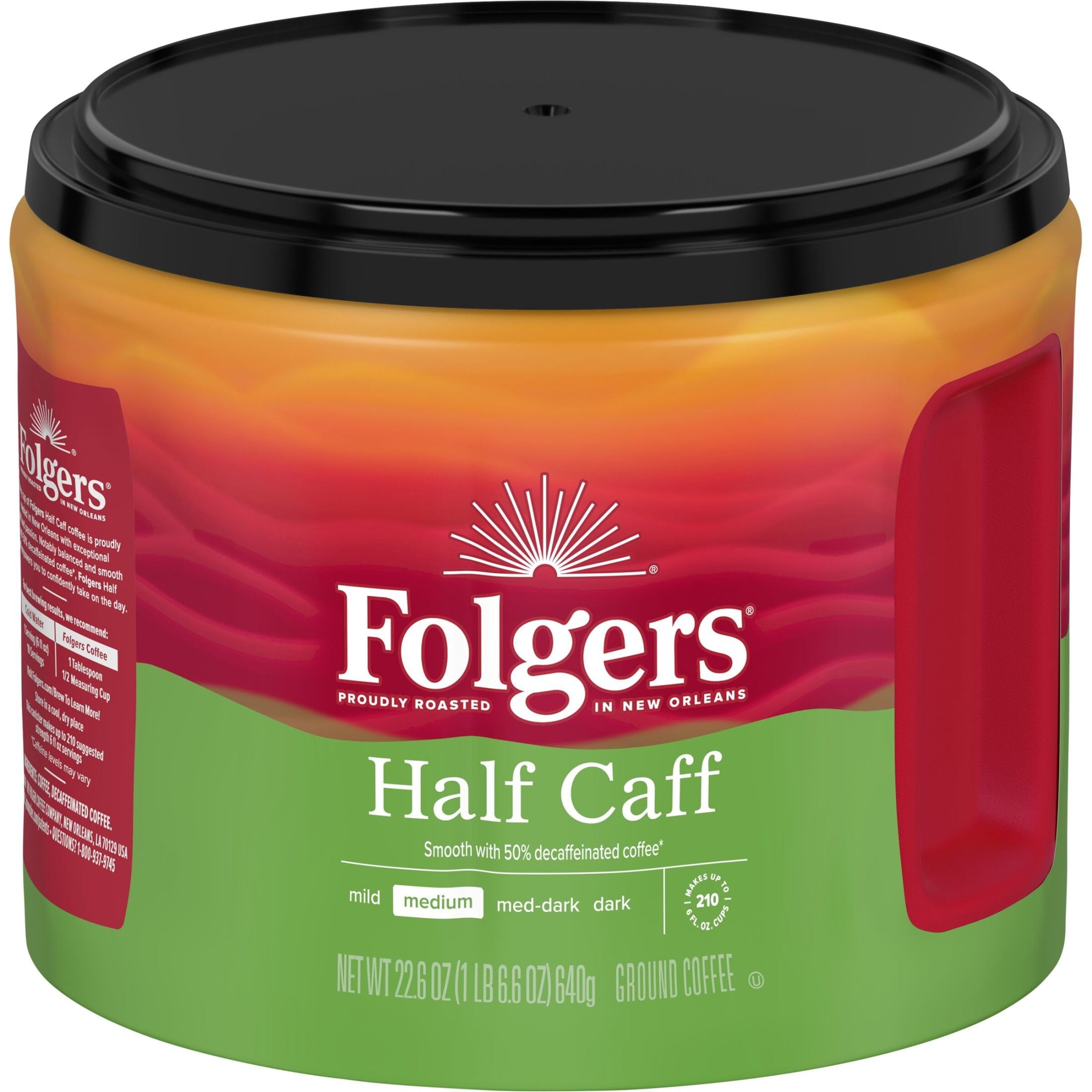 FOLGERS HALF CAFF 9.6 OZ