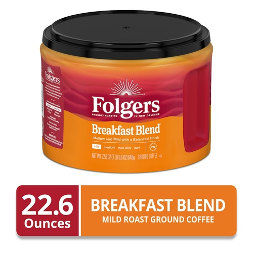 FOLGERS BREAKFST BLND                    22.6 OZ
