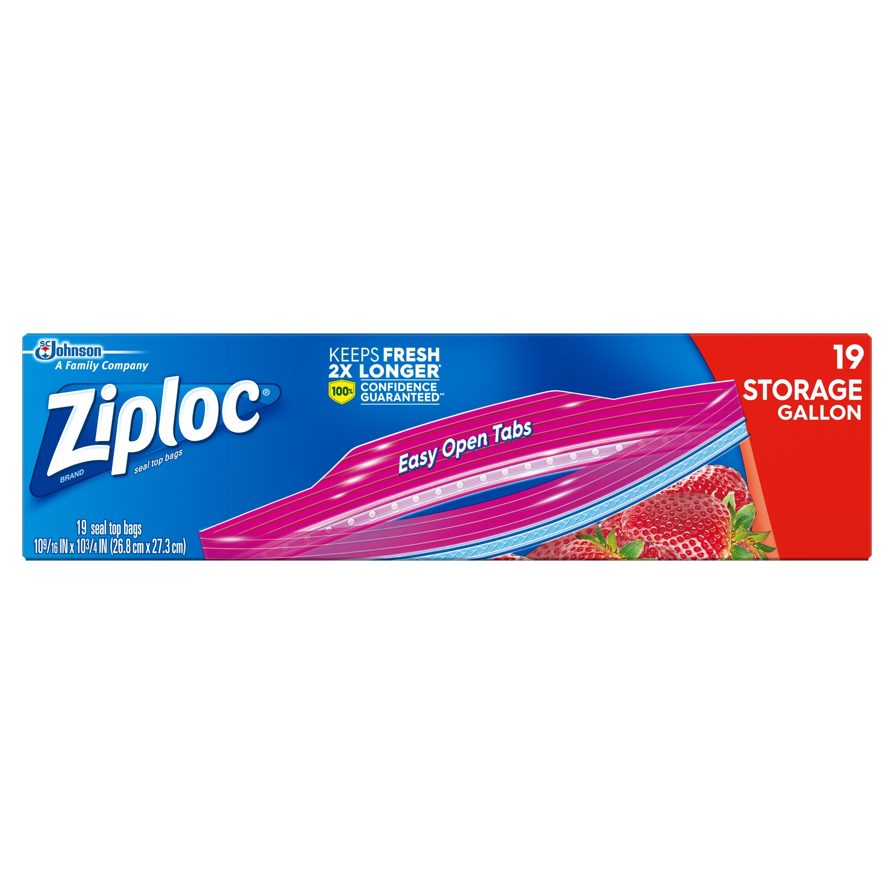 ZIPLOC STORAGE GALLON BAG 19 CT 19 COUNT