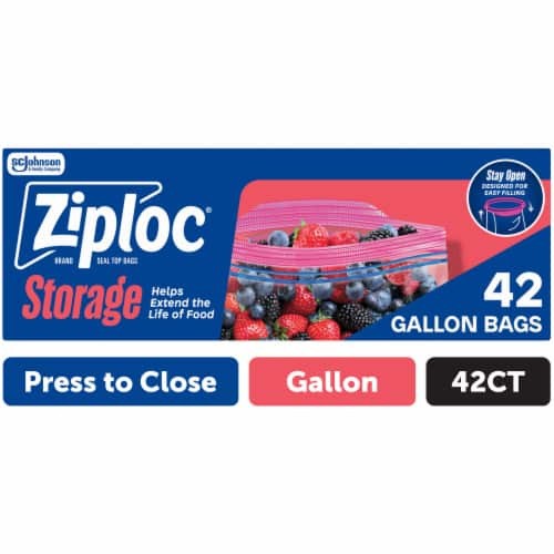ZIPLOC STORAGE GALLON SIZE 42 COUNT