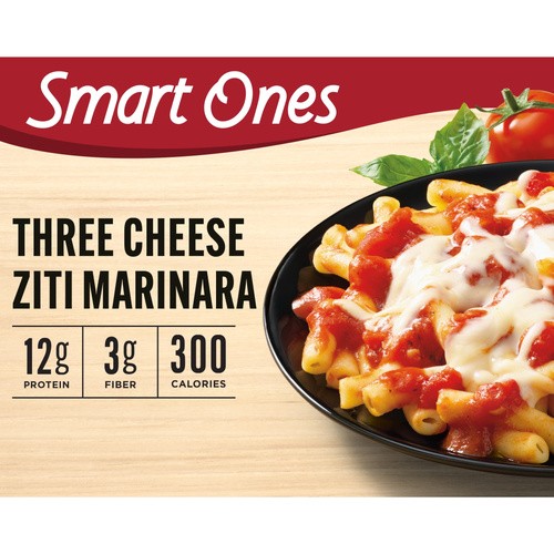 SMART ONE THREE CHEESE ZITI MARINARA 9 OZ