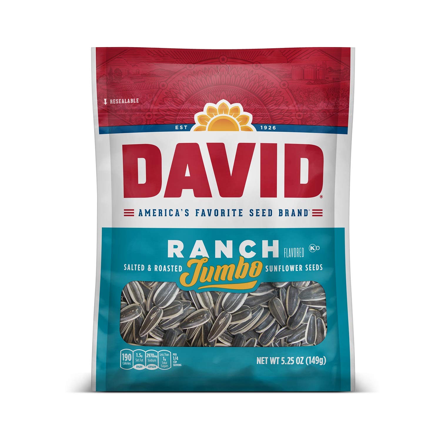 DAVID'S RANCH SUNFLOWER SEEDS 1 PACK