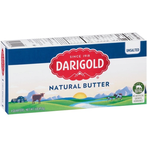 DARIGOLD UNSALTED BUTTER 16 OZ